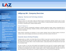 Tablet Screenshot of lazgroup.com